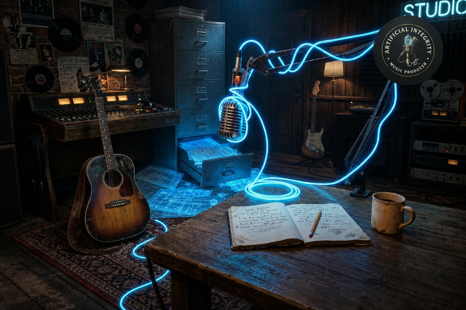 Original Lyric Blueprints and Cyan Schematics